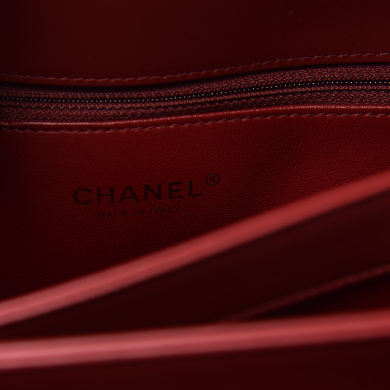 Chanel Lambskin Chevron Quilted Medium Trendy CC Dual Handle Flap Bag Red 7 of 13