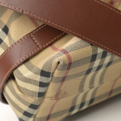 Burberry Haymarket Check Messenger Bag Brown 12 of 17