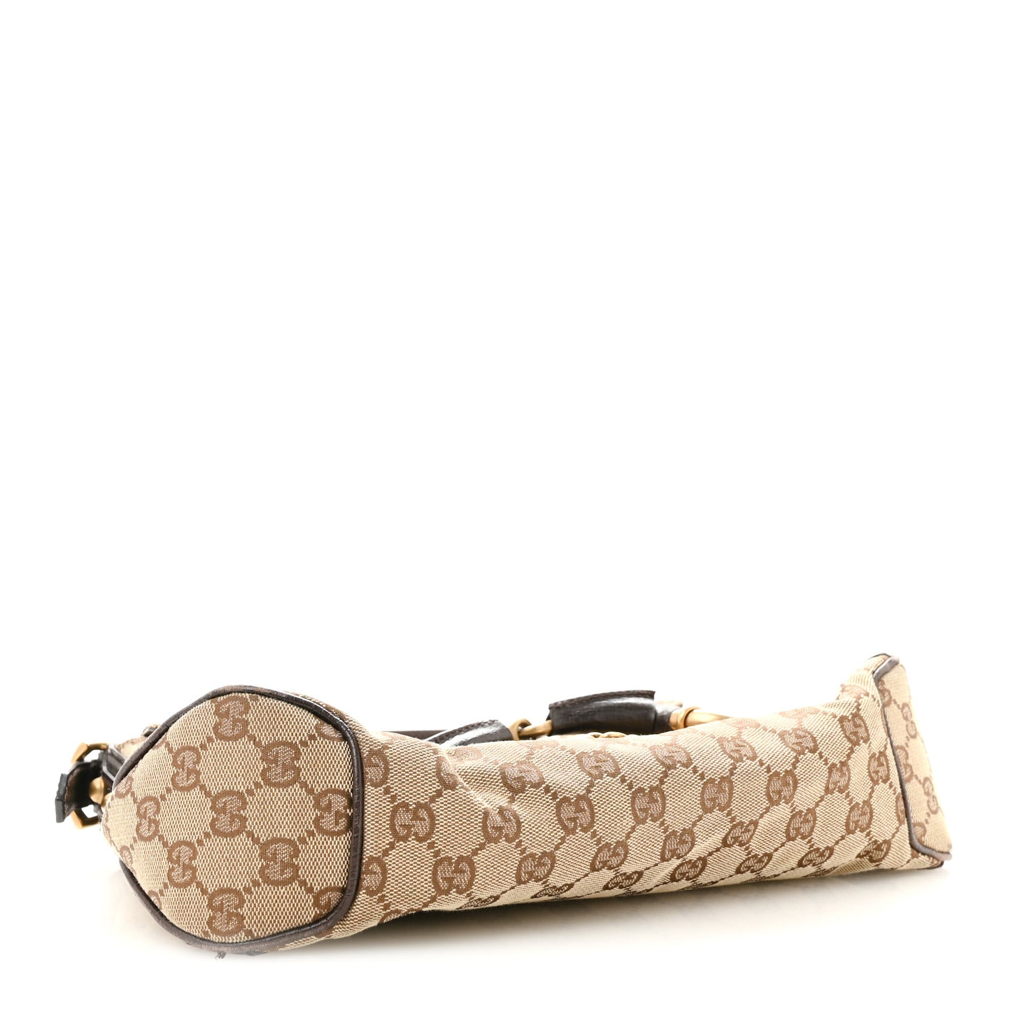 Monogram Horsebit Chain Flap Shoulder Bag Brown