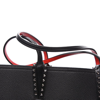 Christian Louboutin Calfskin Spikes East West Cabata Tote Black 9 of 10