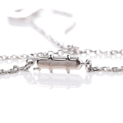 Cartier 18K White Gold Diamond Small Hearts and Symbols Pendant Necklace 4 of 6