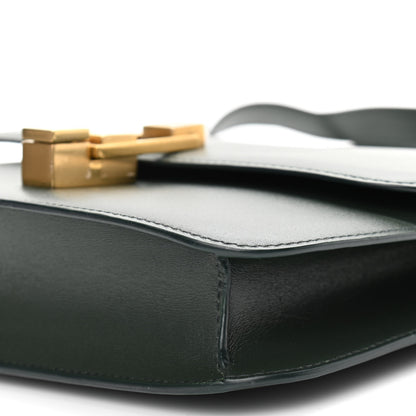 Saint Laurent Smooth Calfskin Carre Satchel Green 11 of 14