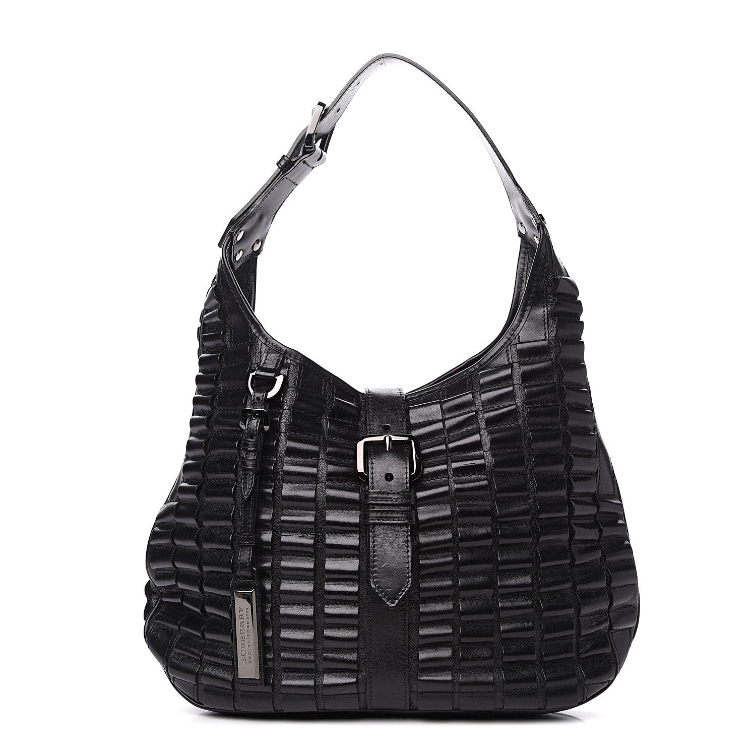 Burberry Calfskin Hobo Black 1 of 10