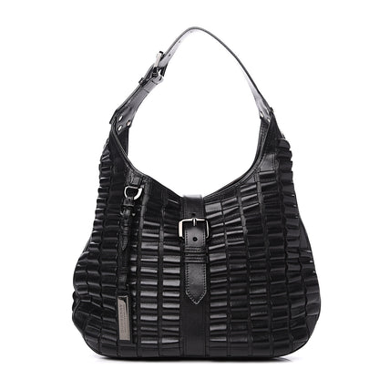 Burberry Calfskin Hobo Black 1 of 10