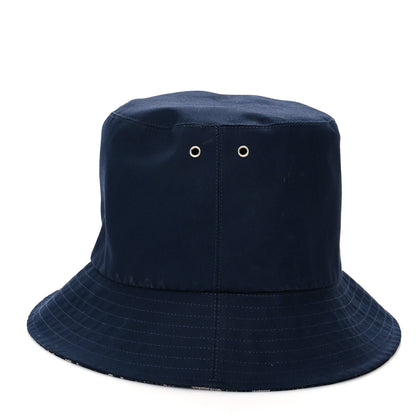 Christian Dior Oblique Reversible Teddy-D Brim Bucket Hat 58 Blue 3 of 12