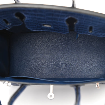 Hermes Matte Niloticus Crocodile Birkin 30 Bleu De Malte 5 of 13