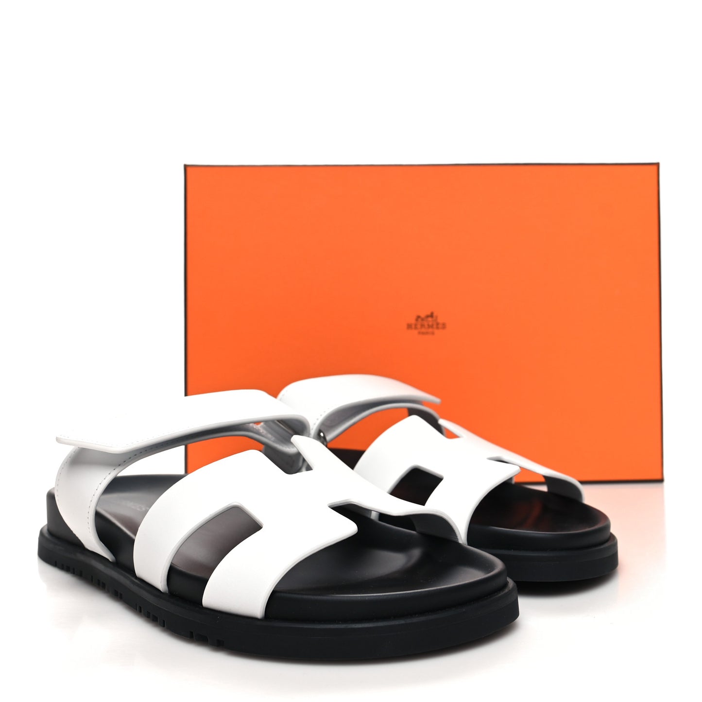 Calfskin Womens Chypre Sandals 38.5 White