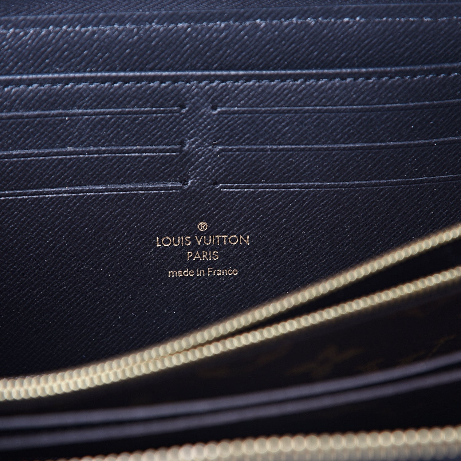 Louis Vuitton Monogram Zippy Retiro Wallet Black 5 of 11