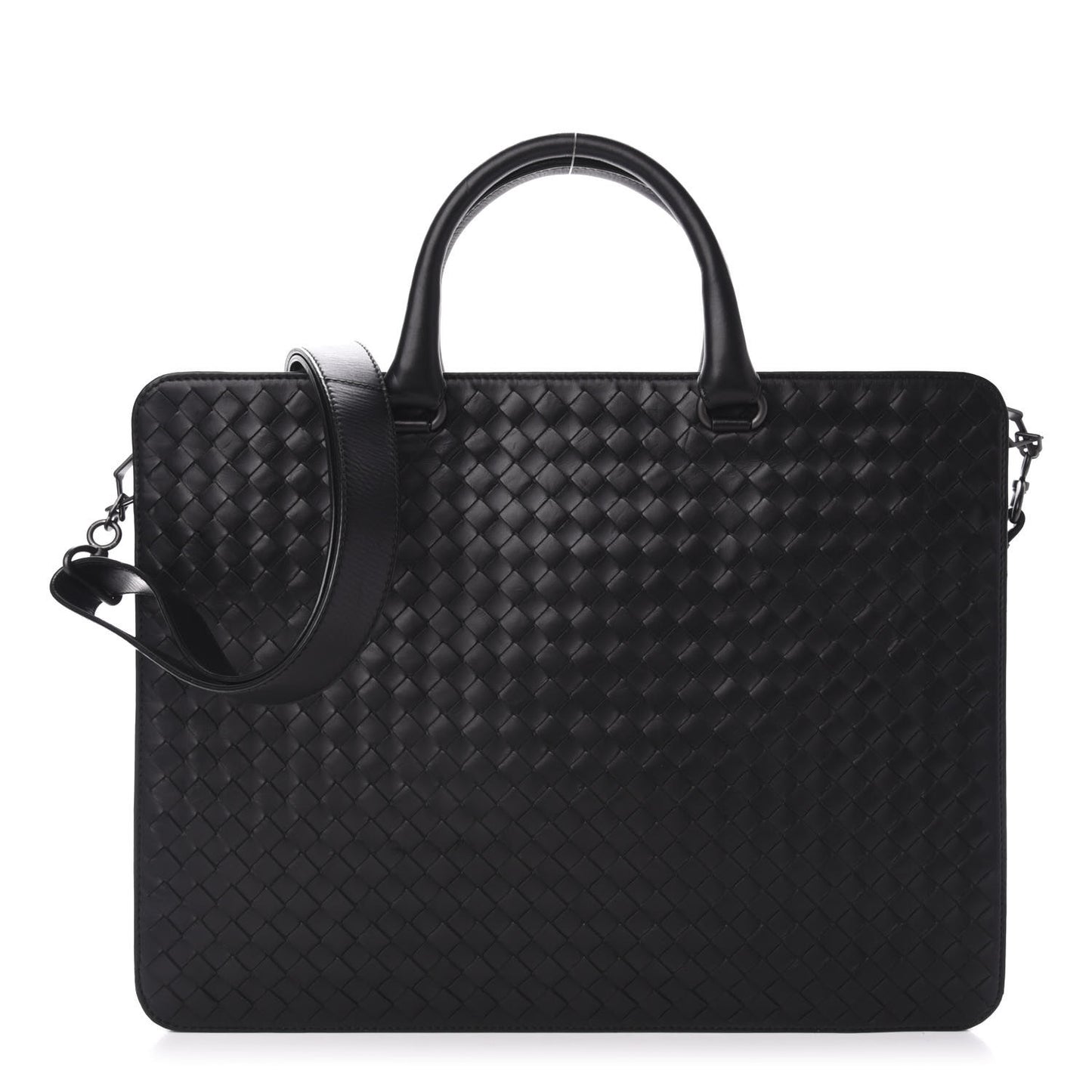 Intrecciato Briefcase Black