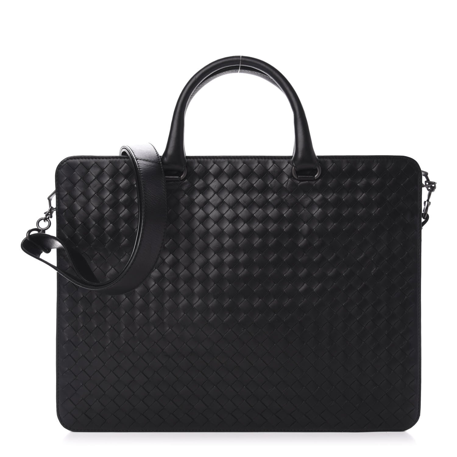 Bottega Veneta Intrecciato Briefcase Black 1 of 12