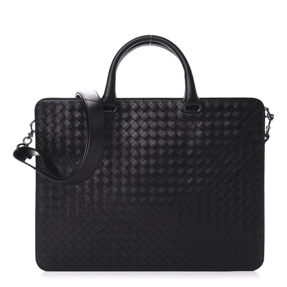 Bottega Veneta Intrecciato Briefcase Black 1 of 12