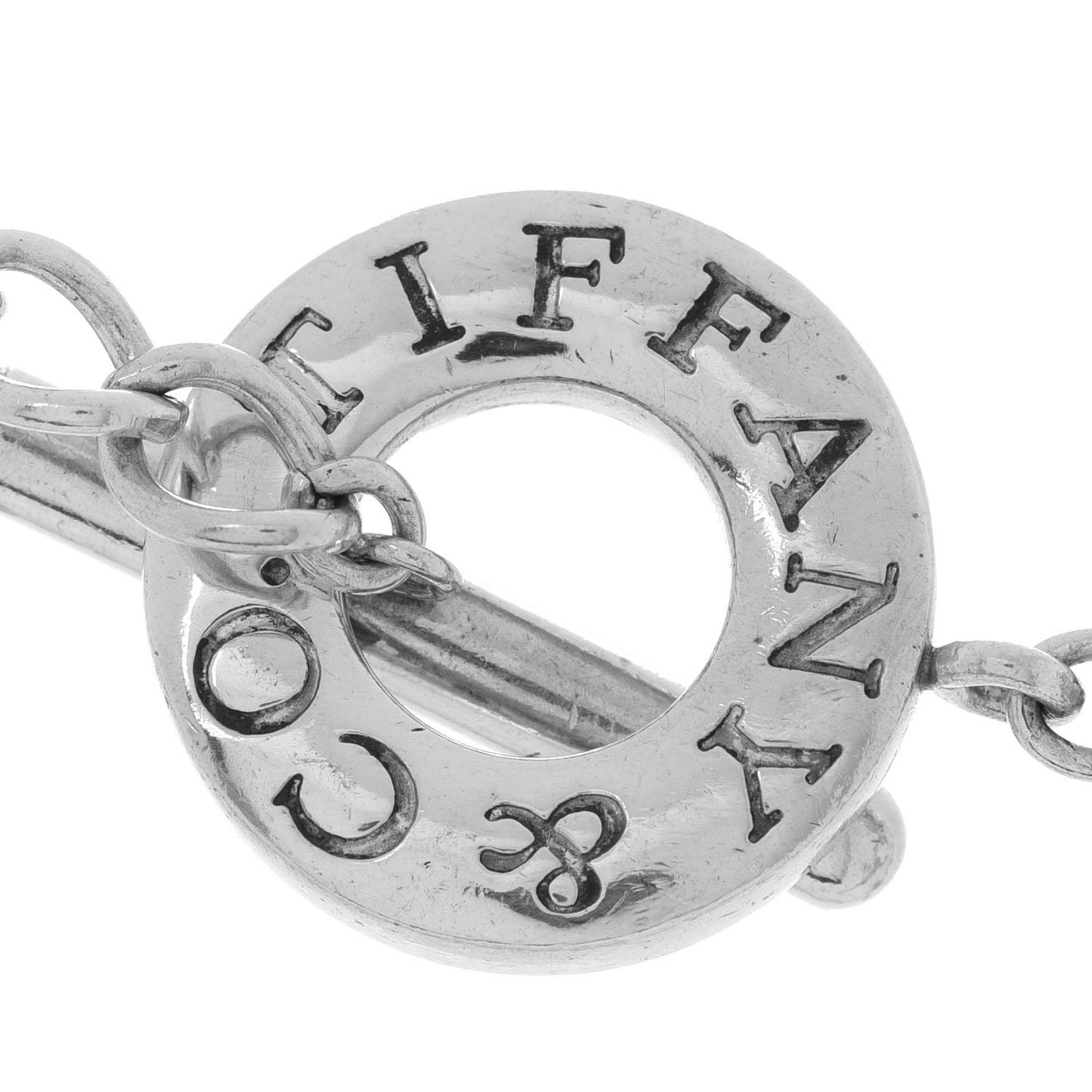 Sterling Silver Heart Tag Toggle Necklace
