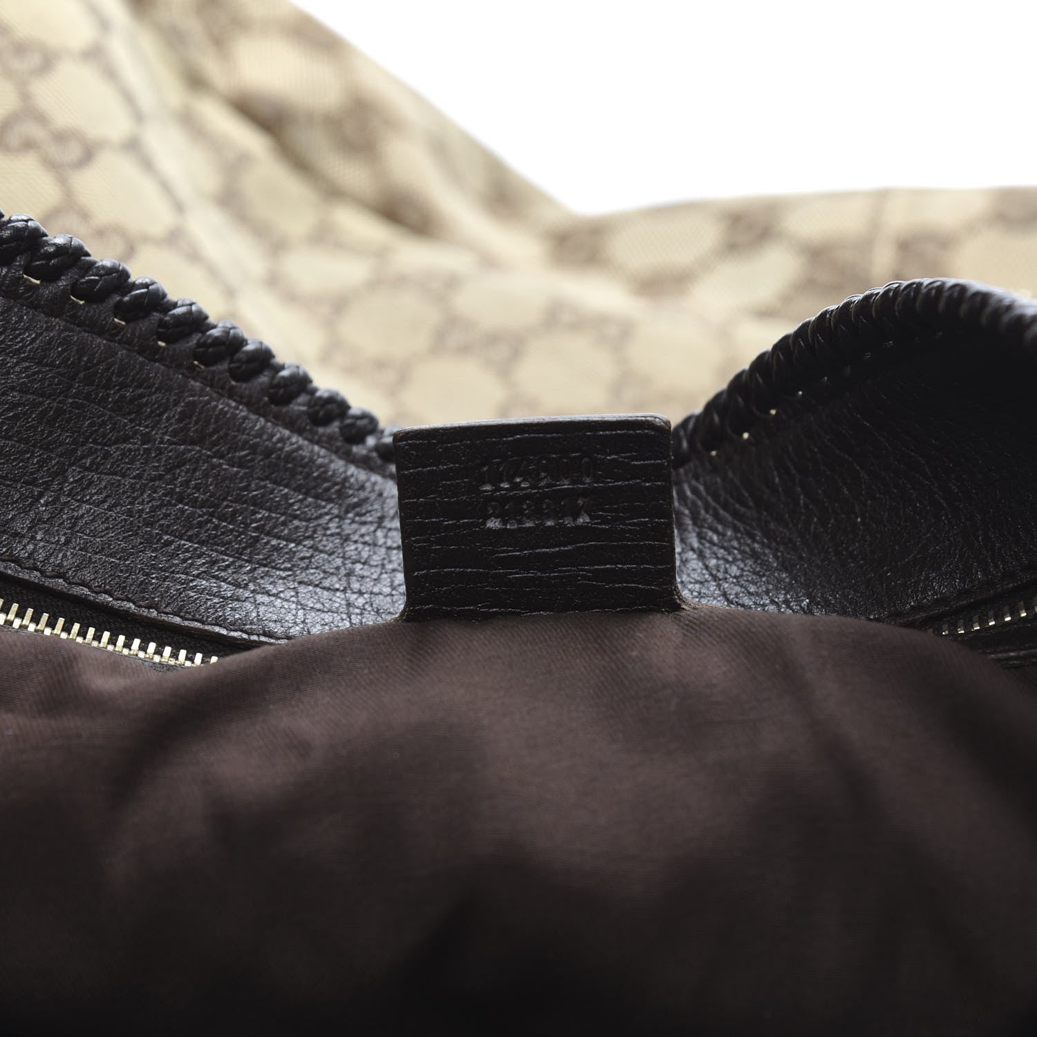 Gucci Monogram Large Horsebit Chain Hobo Dark Brown 7 of 12