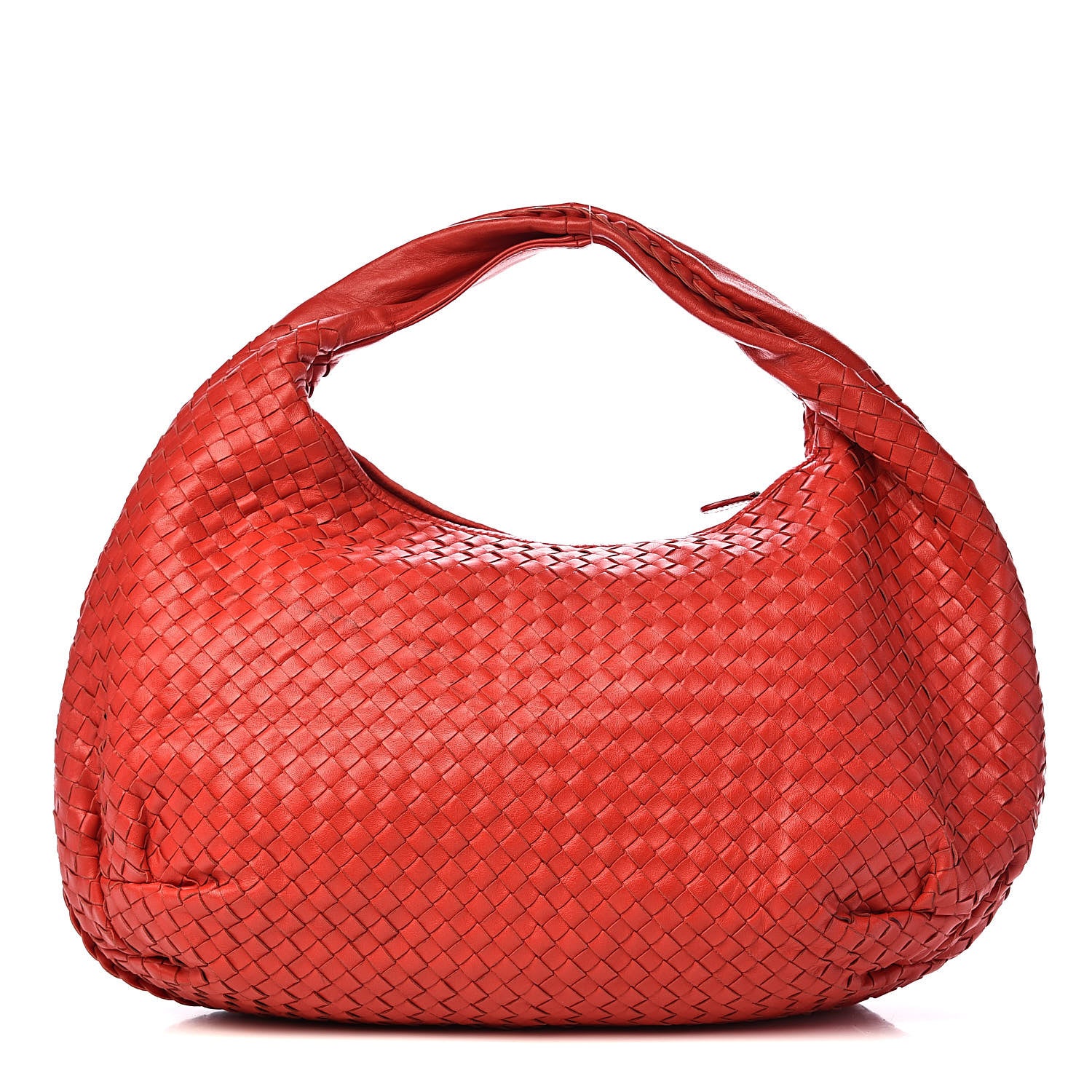 Bottega Veneta Nappa Intrecciato Large Belly Veneta Hobo Flame 1 of 14