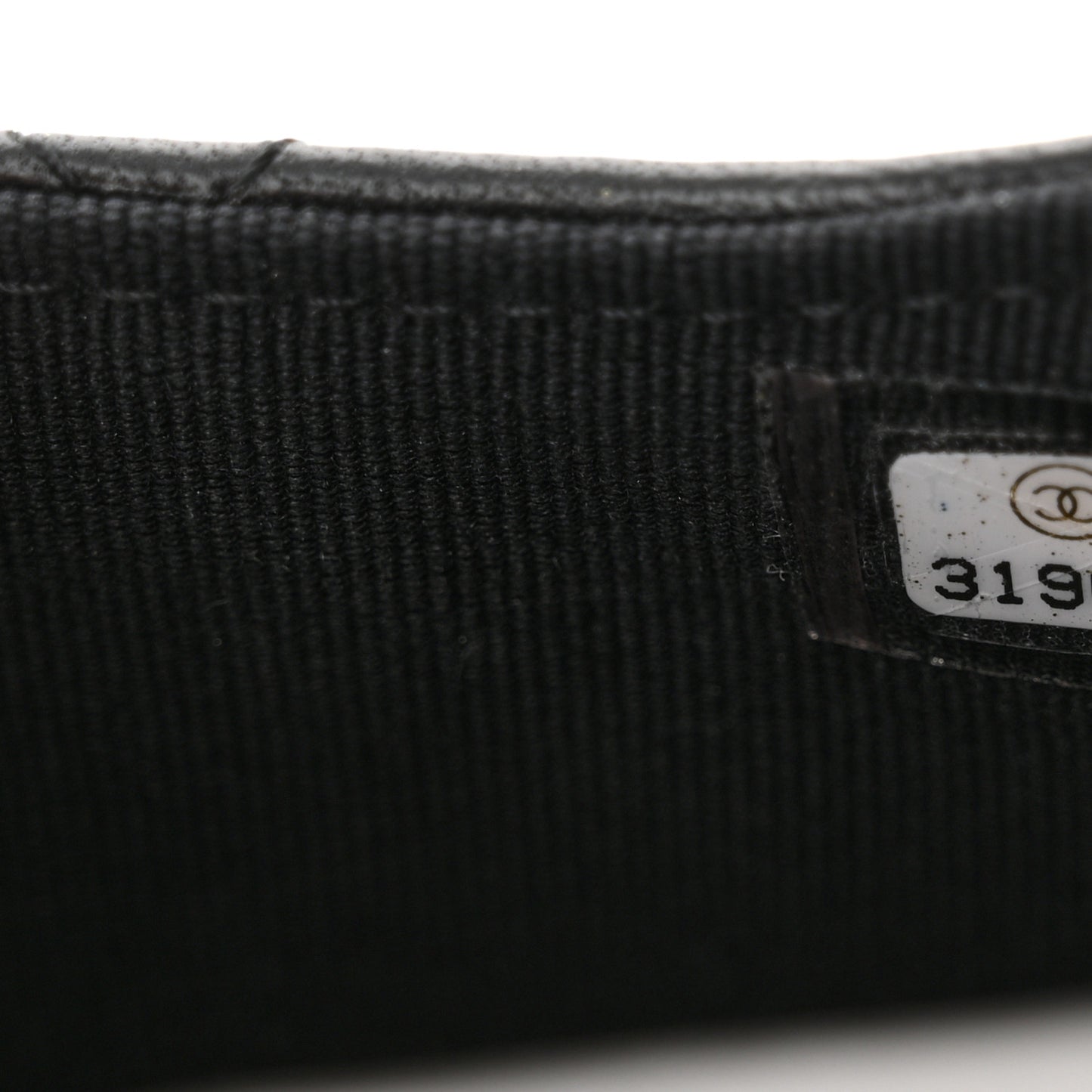 Lambskin Quilted Pearl Chain Belt Bag Black