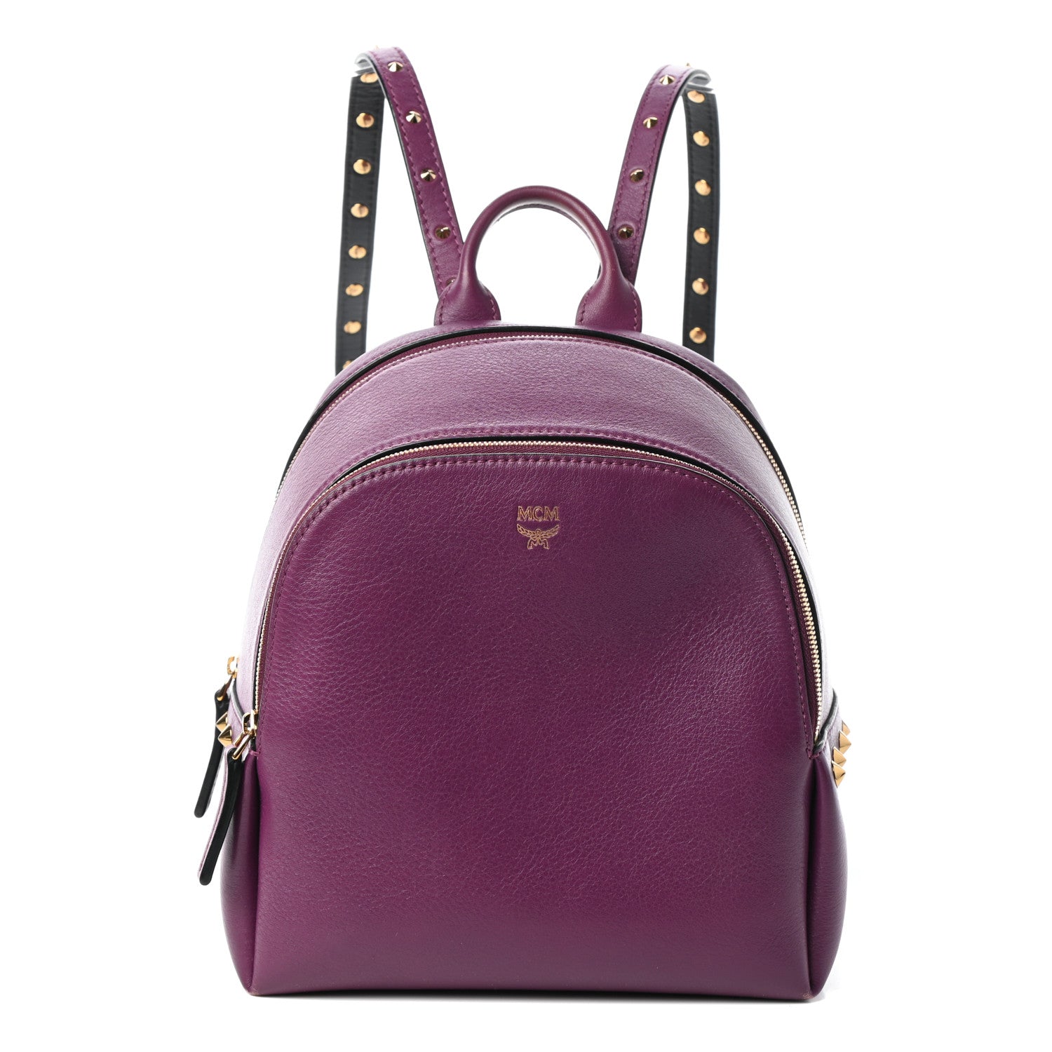 MCM Calfskin Mini Duchess Polke Studs Backpack Mystic Purple 1 of 9