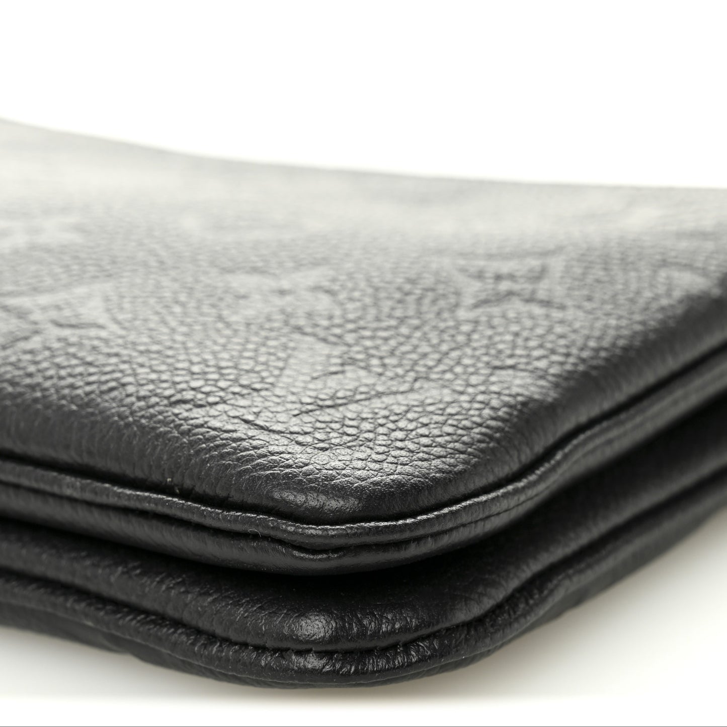 Empreinte Double Zip Pochette Black