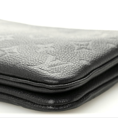 Louis Vuitton Empreinte Double Zip Pochette Black 10 of 10