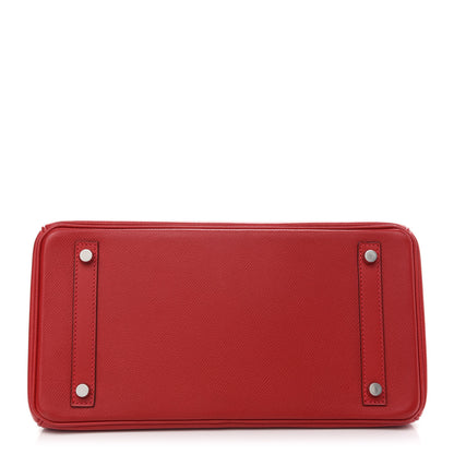 Hermes Epsom Birkin 30 Rouge Casaque 6 of 36