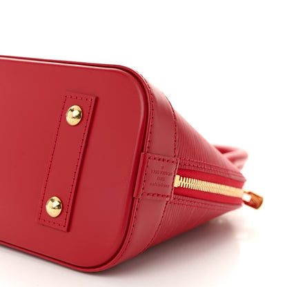Louis Vuitton Epi Alma BB Castillan Red 9 of 9