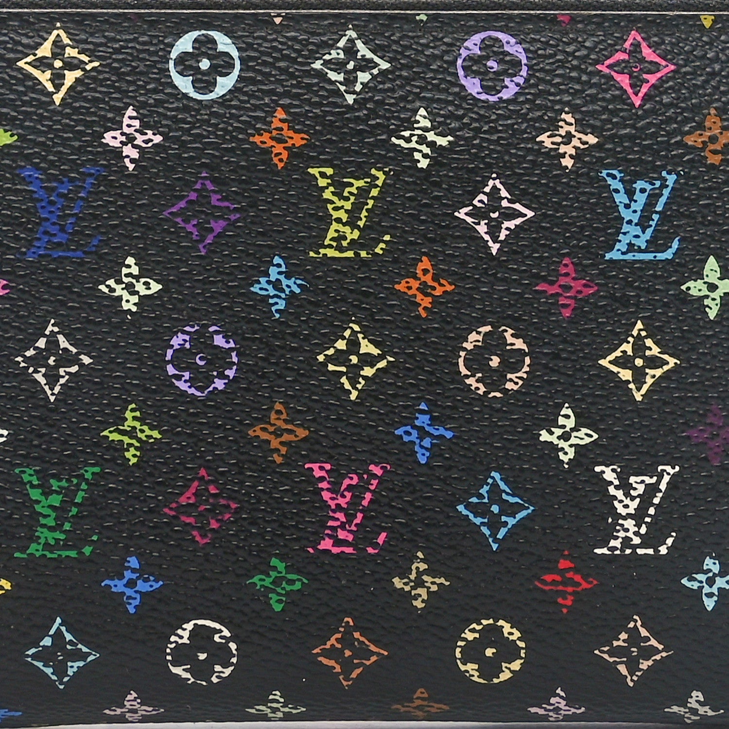 Louis Vuitton Monogram Multicolor Zippy Wallet Black Pistachio 8 of 11