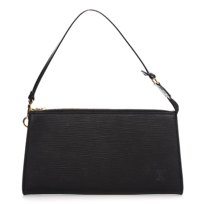 Louis Vuitton Epi Pochette Accessories 24 Black 1 of 7
