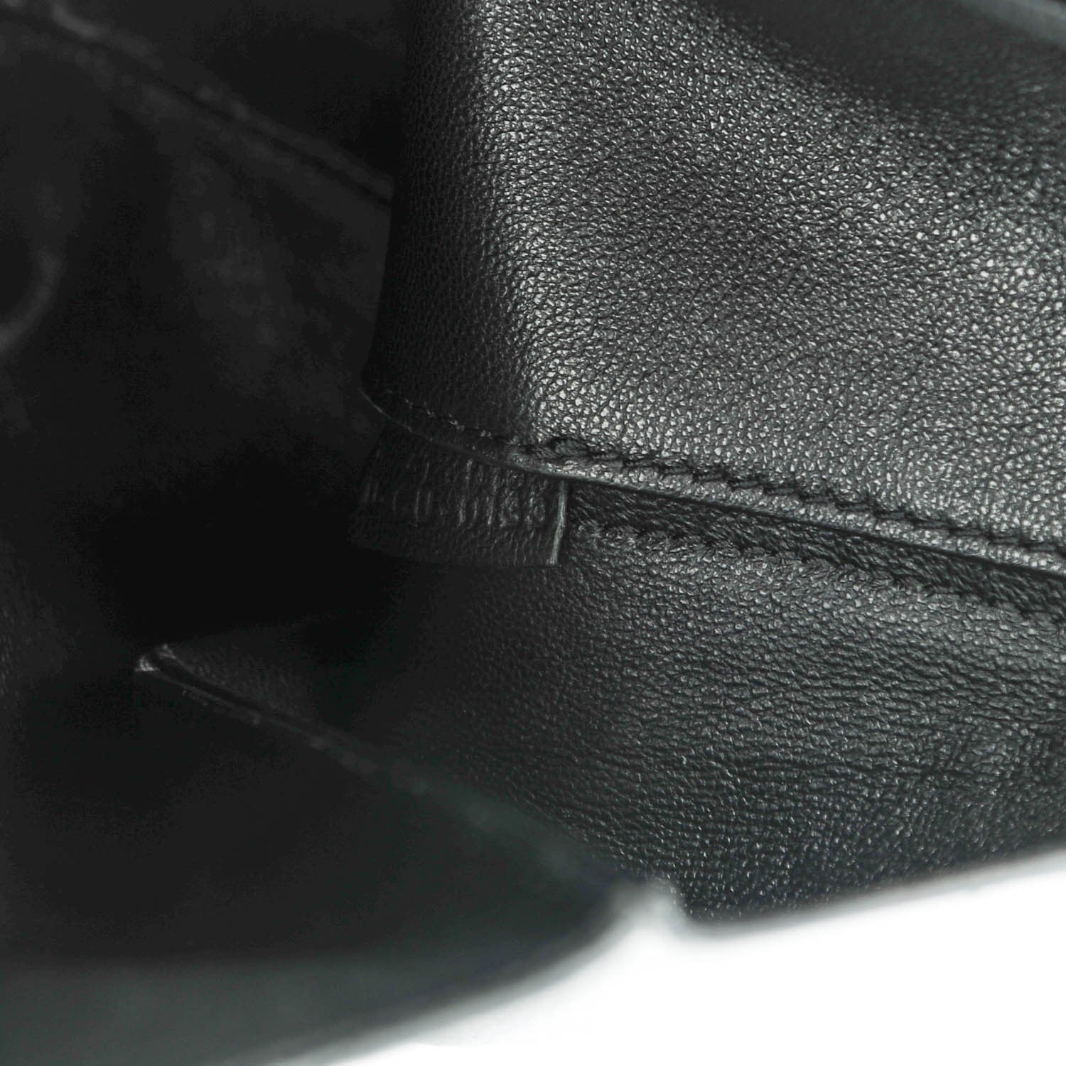 Celine Grained Calfskin Large Edge Shoulder Bag Black 7 of 7