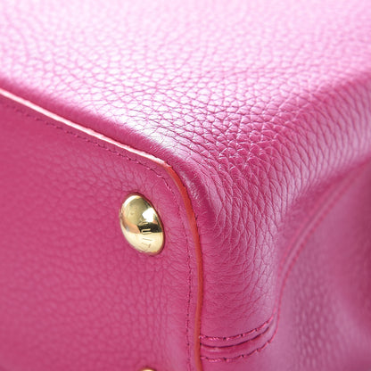 Louis Vuitton Taurillon Capucines BB Hibiscus Flamingo 9 of 11