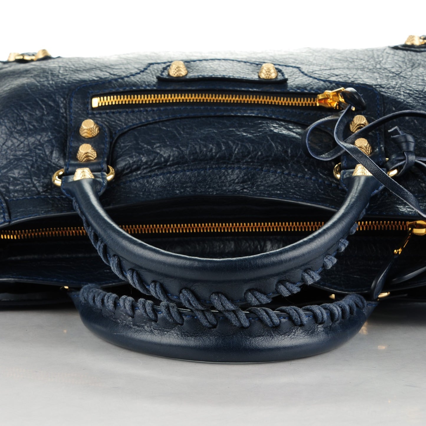 Agneau Giant 12 Gold Hardware City Bleu Obscur