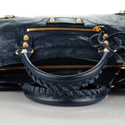 Balenciaga Agneau Giant 12 Gold Hardware City Bleu Obscur 5 of 8