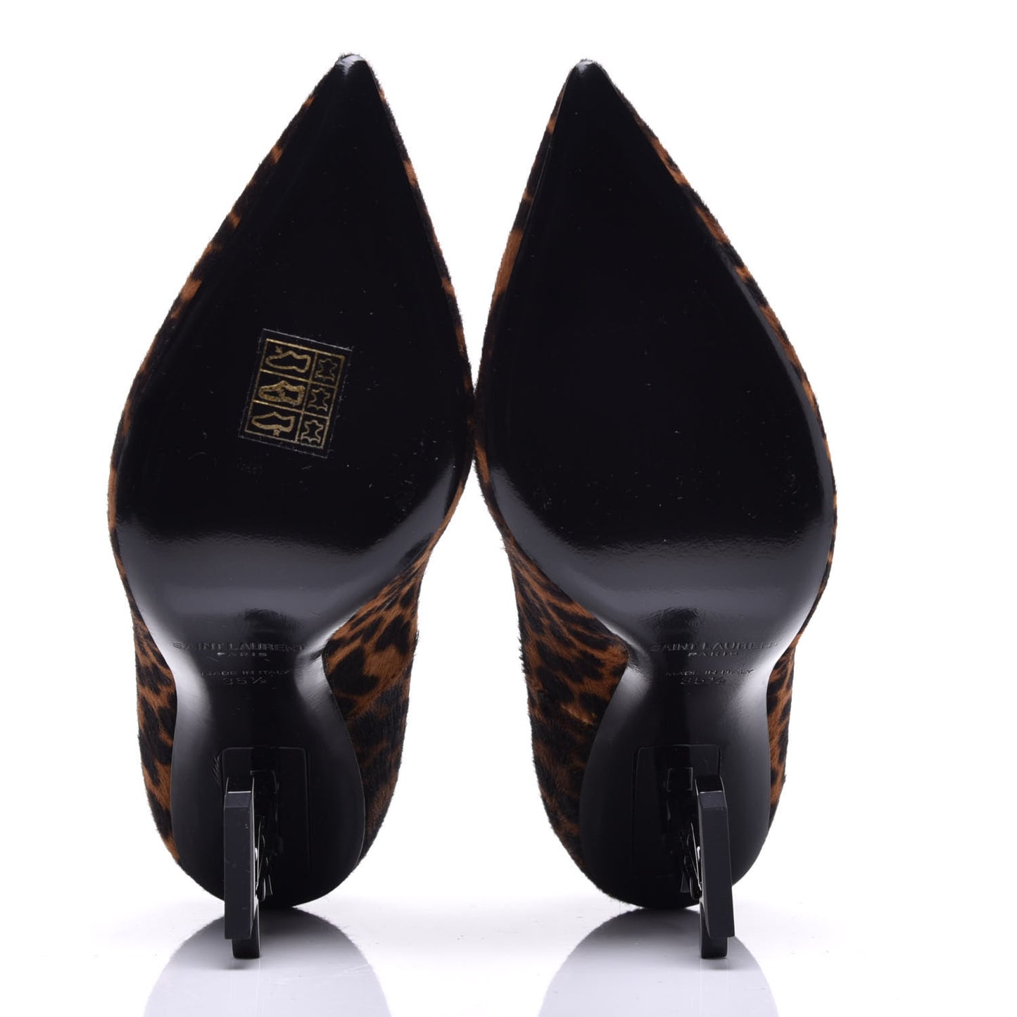 Calf Hair Leopard Print Opyum 110 Pumps 35.5 Brown