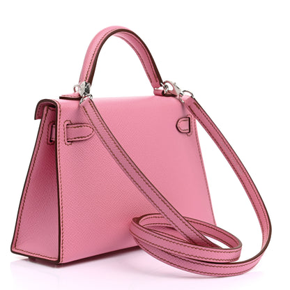 Hermes Epsom Mini Kelly Sellier 20 5P Pink 2 of 10