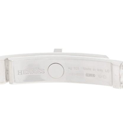 Hermes Sterling Silver TPM Kelly Gourmette Bracelet LG 5 of 6