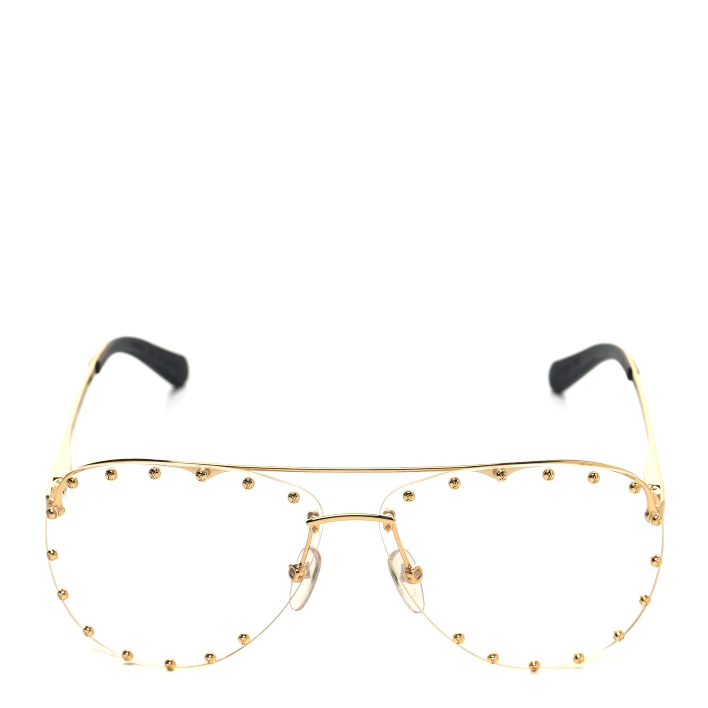 Metal The Party Aviator Anti Blue Light Sunglasses Z0997W Gold
