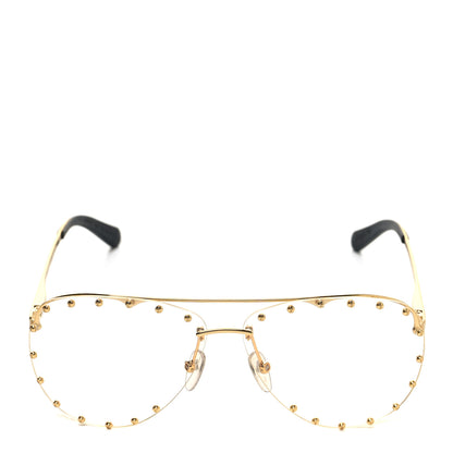 Louis Vuitton Metal The Party Aviator Anti Blue Light Sunglasses Z0997W Gold 2 of 7
