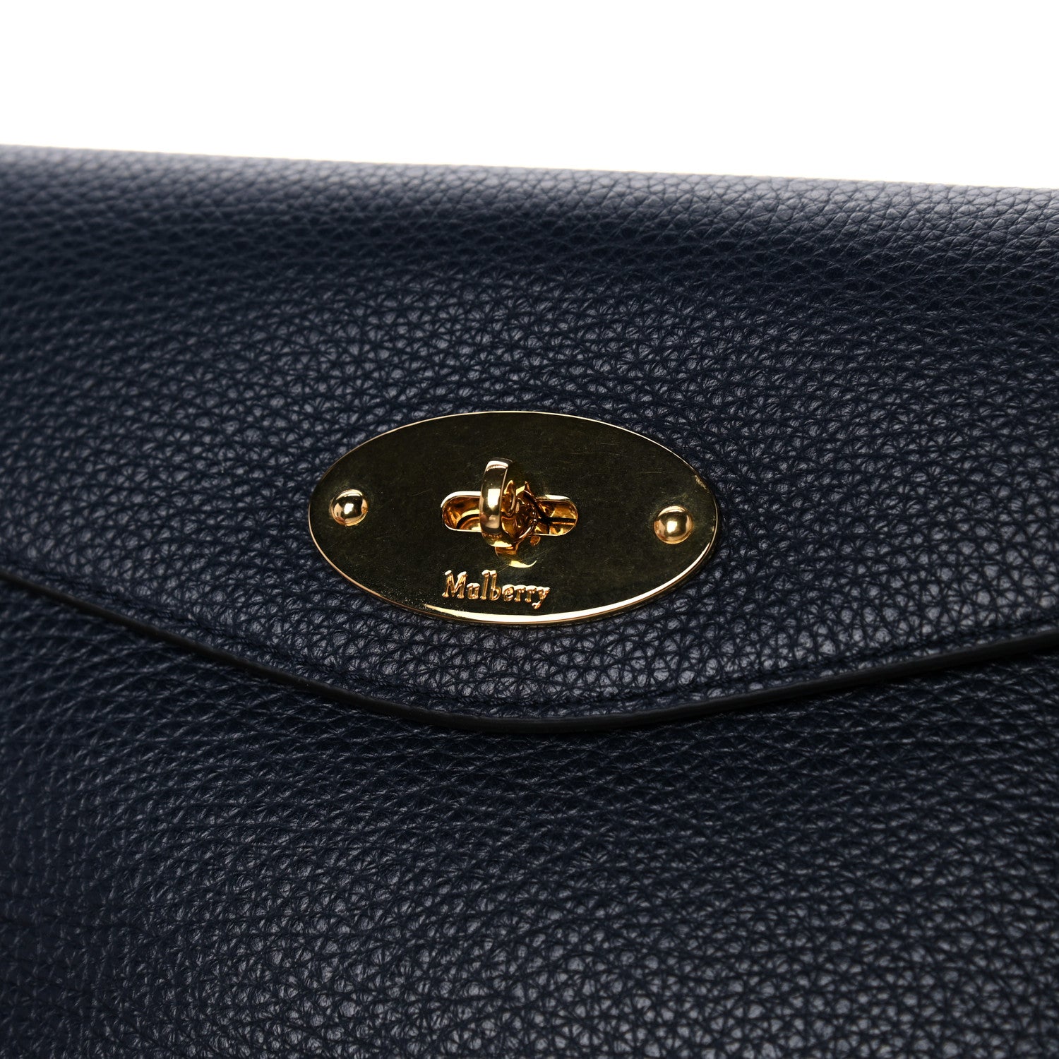 Mulberry Small Classic Grain Darley Cosmetic Pouch Navy 13 of 13
