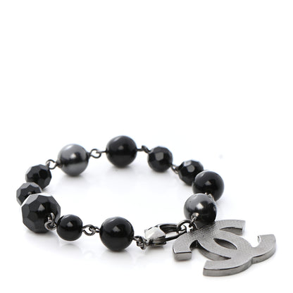 Chanel Beaded CC Bracelet Black 1 of 5