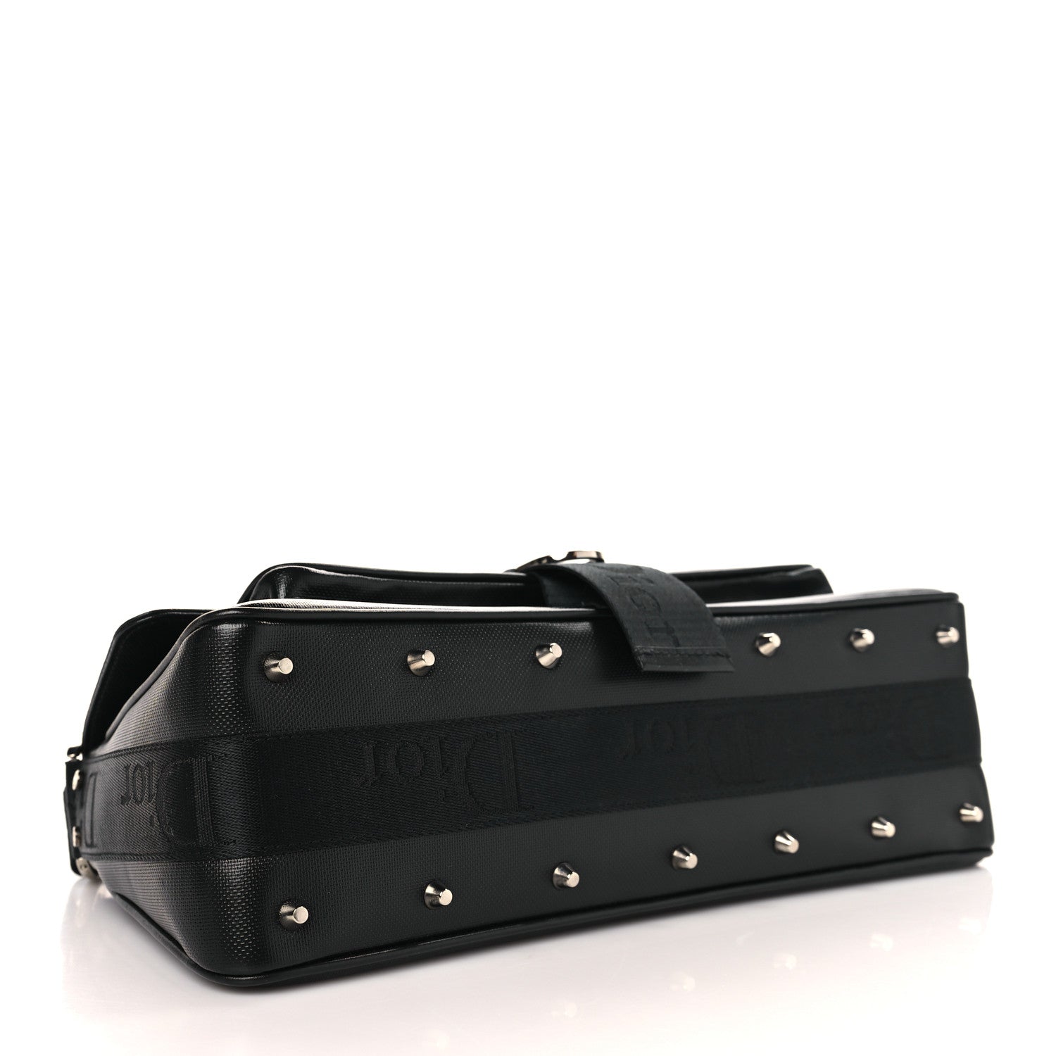 Christian Dior Coated Canvas Crystal Hardcore Bag Black 4 of 11
