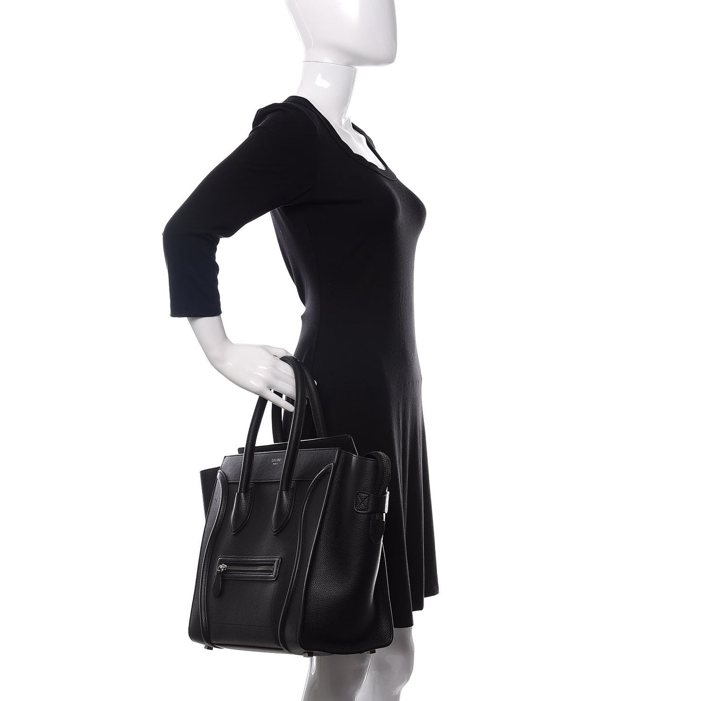 Smooth Calfskin Mini Luggage Black