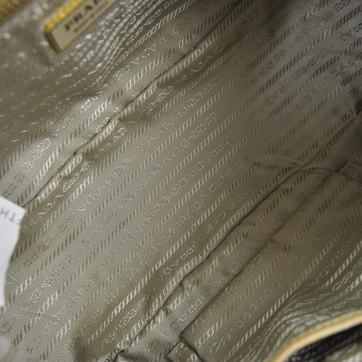 Prada Vitello Pushlock Flap Shoulder Bag Naturale 6 of 10