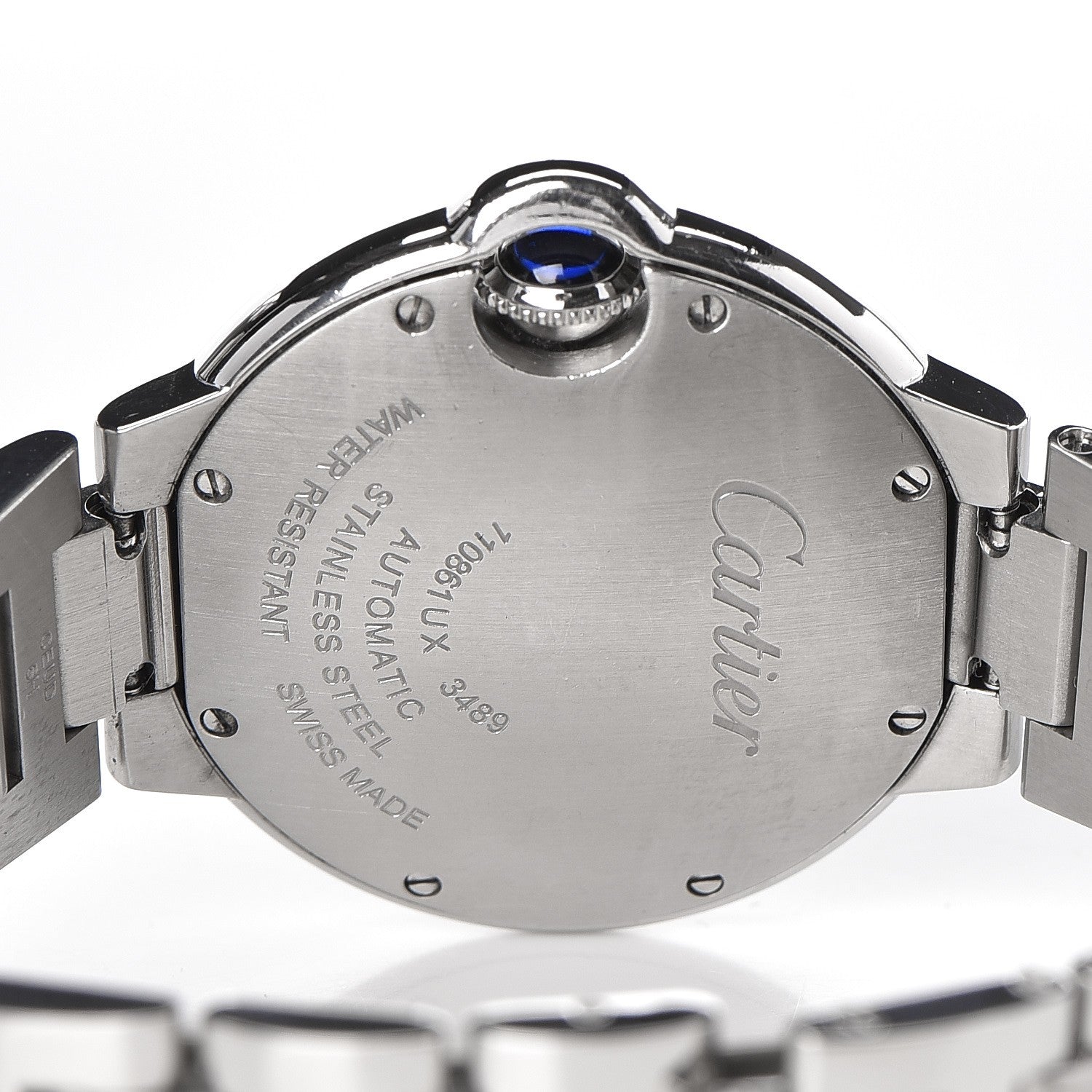 Cartier Stainless Steel 33mm Ballon Bleu De Automatic Watch 3 of 9