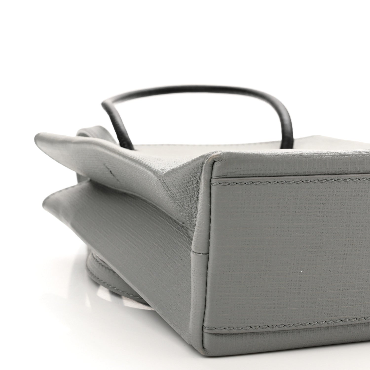 Balenciaga Calfskin Logo XXS Shopping Tote Gris Fossile 9 of 11