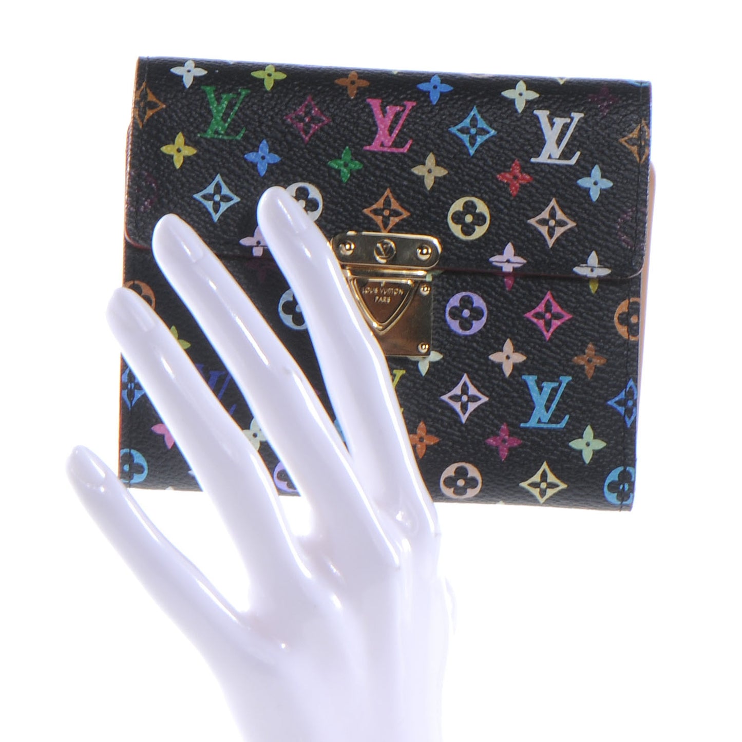 Monogram Multicolor Koala Wallet Black