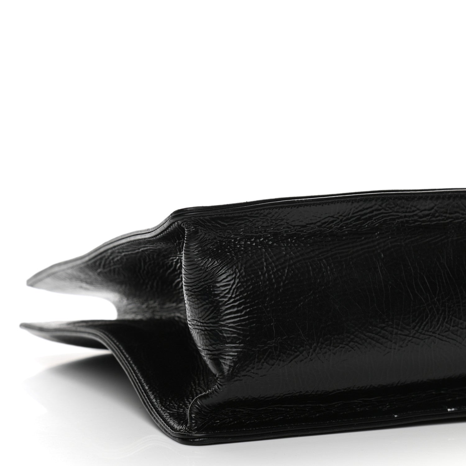Chanel Shiny Aged Calfskin Shopping Bag Black 9 of 10