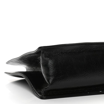 Chanel Shiny Aged Calfskin Shopping Bag Black 9 of 10