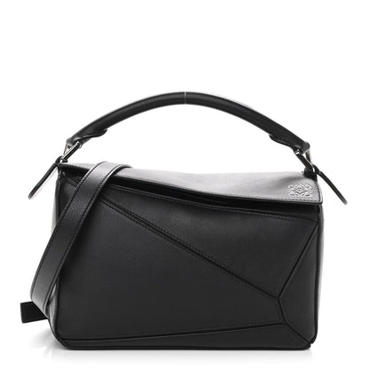 Loewe Calfskin Small Puzzle Bag Black 1 of 8