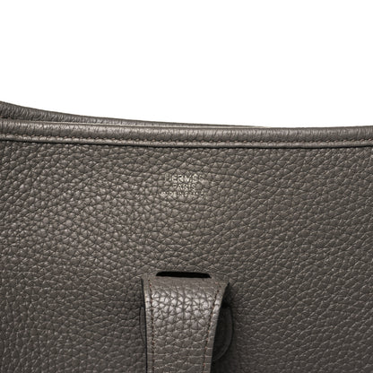 Hermes Taurillon Clemence Evelyne III GM Etoupe 6 of 11