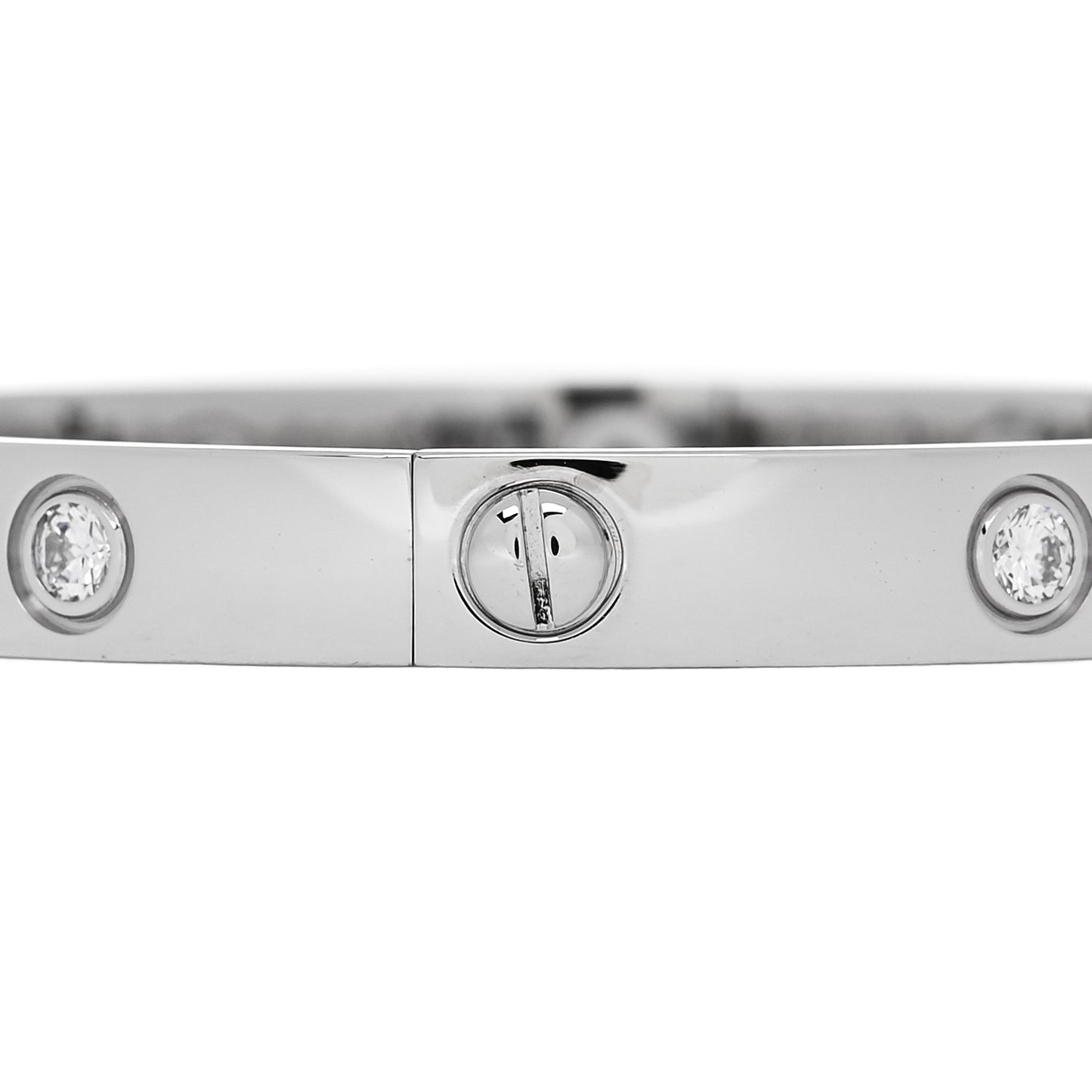 18K White Gold 10 Diamond LOVE Bracelet