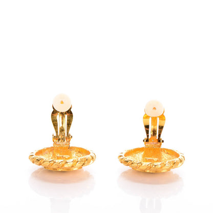 Chanel CC Clip On Earrings Gold 3 of 4