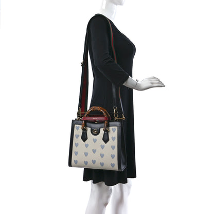 Gucci Calfskin Lovelight Small Diana Tote Bag Mystic White Paradise Cloude Multicolor 2 of 8